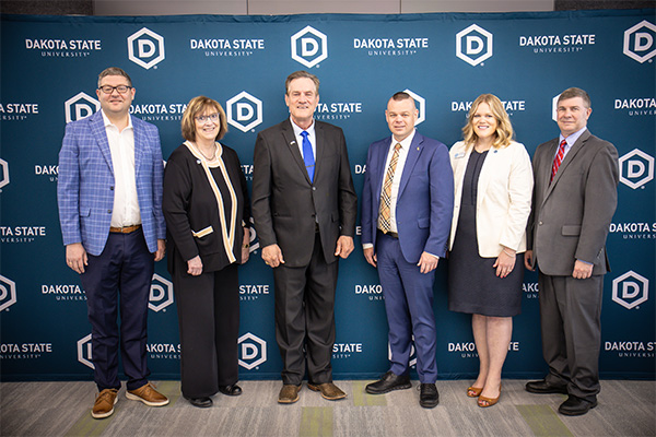 Governor Rhoden hosts a press conference at Dakota State University with Reid Rasner about the possible acquisition of TikTok and a partnership with DSU and the state of South Dakota.